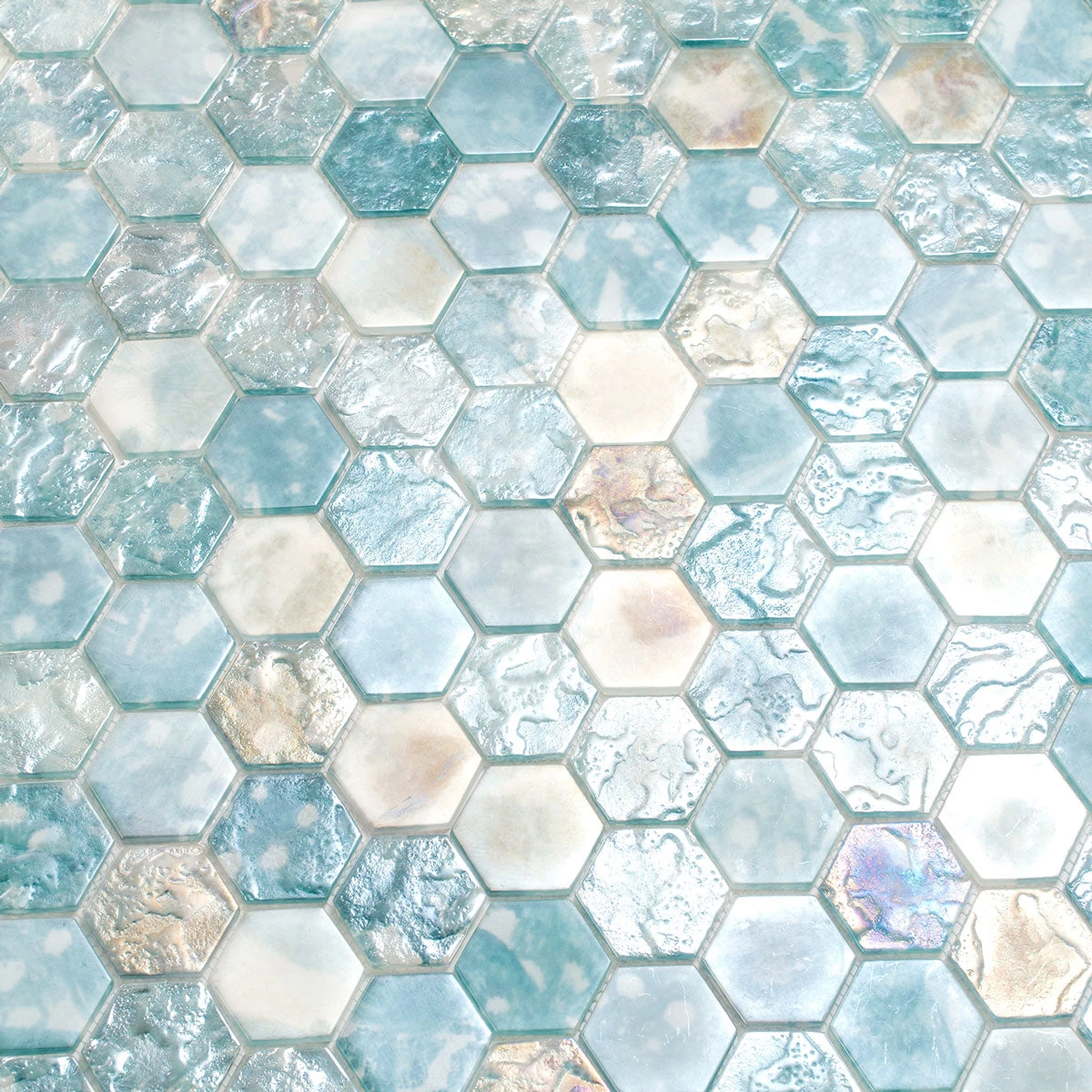 Coastal Dreams Hexagon Glass Mosaic Tile - Image 12