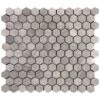1 Inch Wooden Beige Hexagon Marble Mosaic Tile