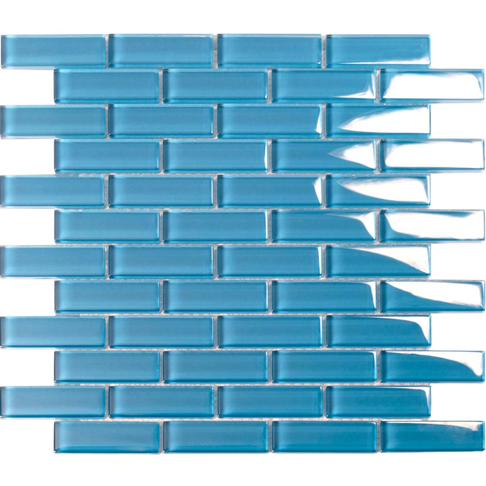 Sky Blue Glass Brick Tile - Image 2
