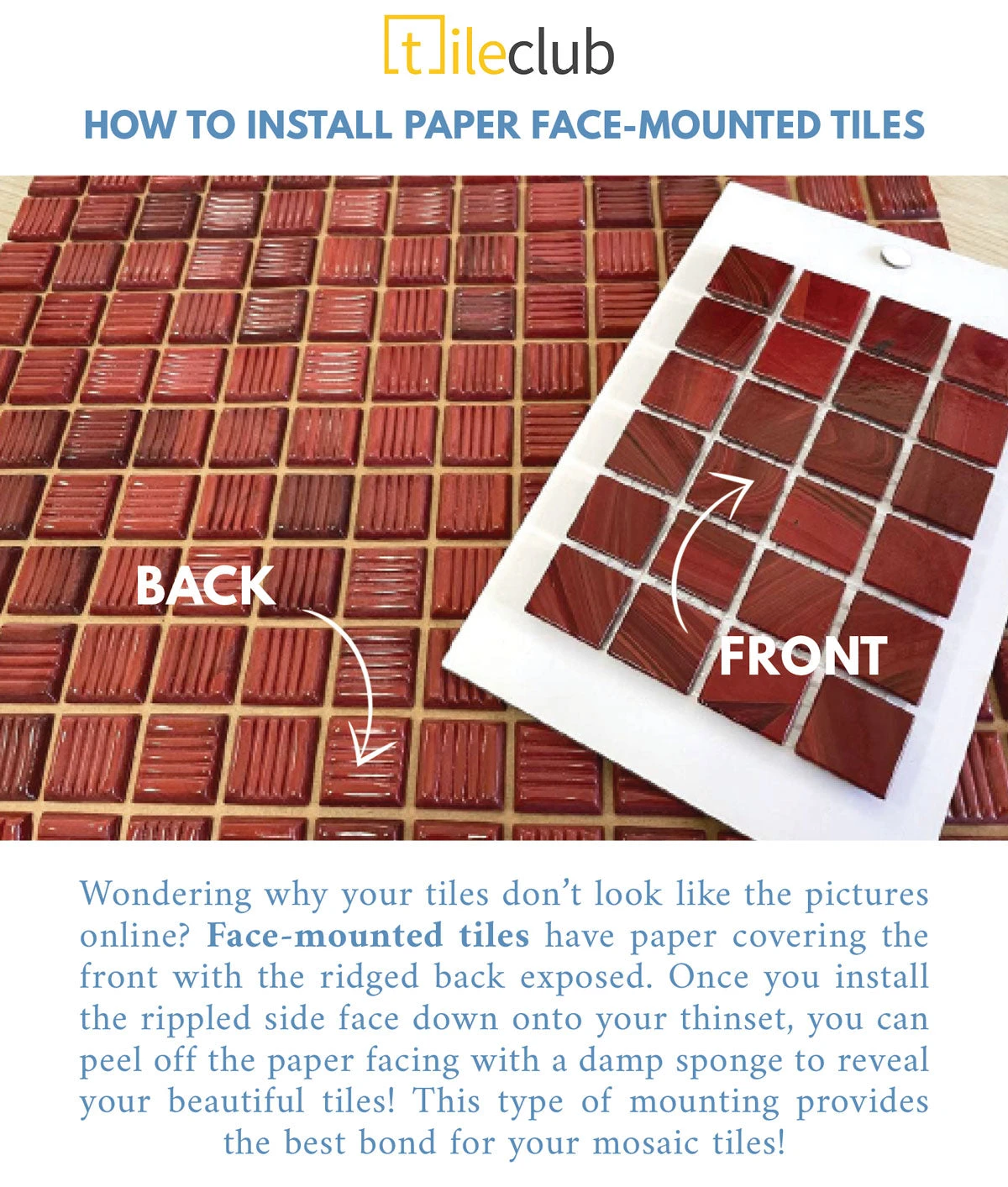 Green Pear Squares Glass Pool Tile - Image 4