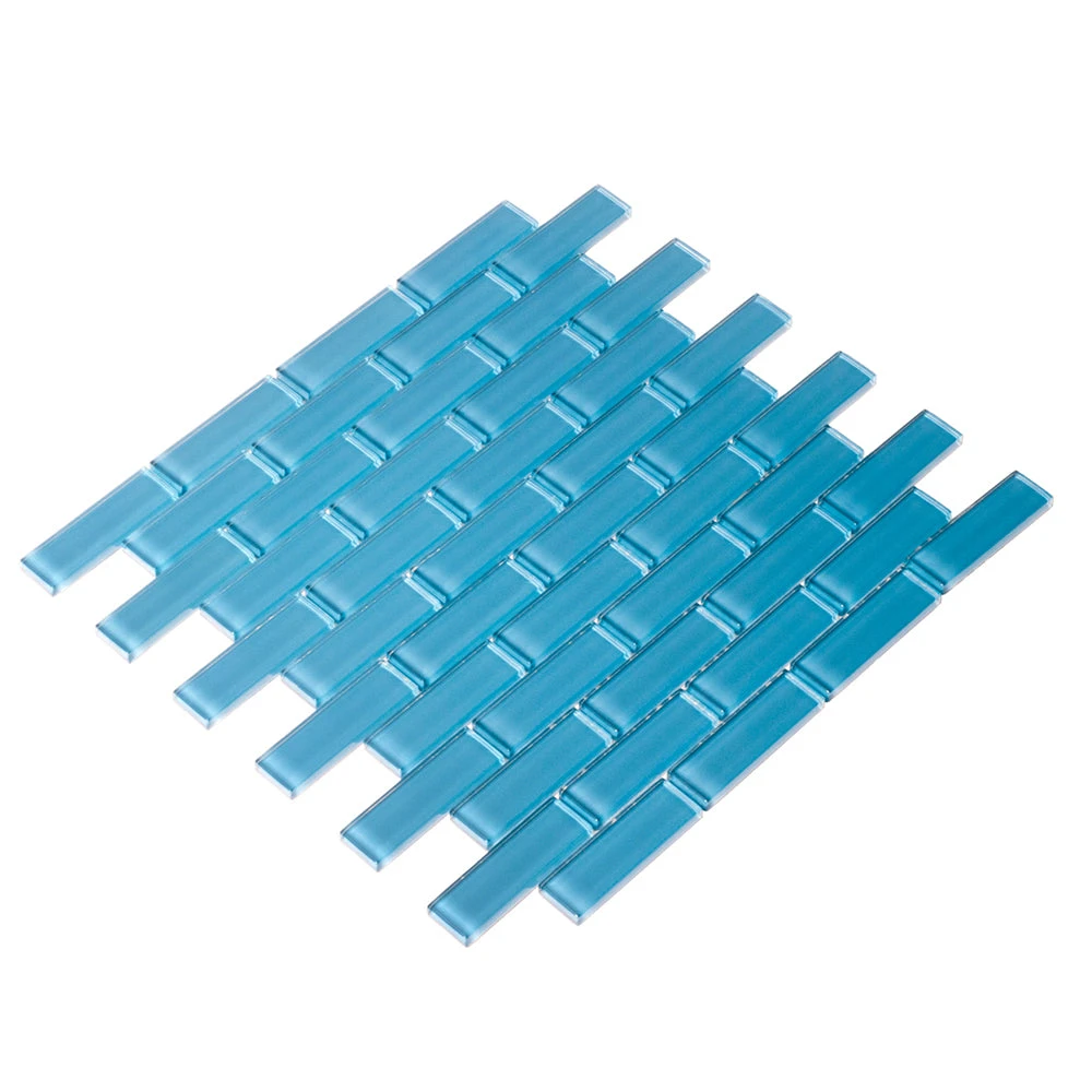 Sky Blue Glass Brick Tile - Image 4