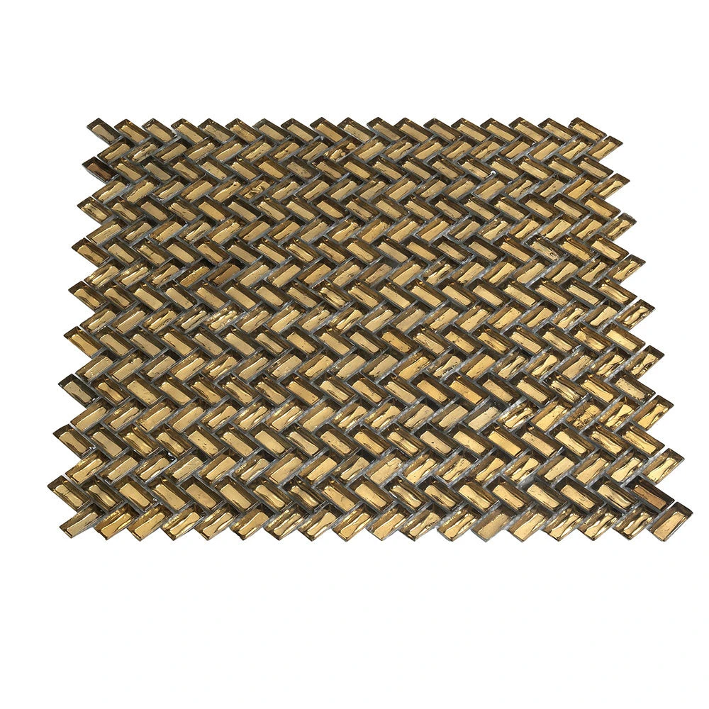 Gold Herringbone Mosaic Tile - Image 8