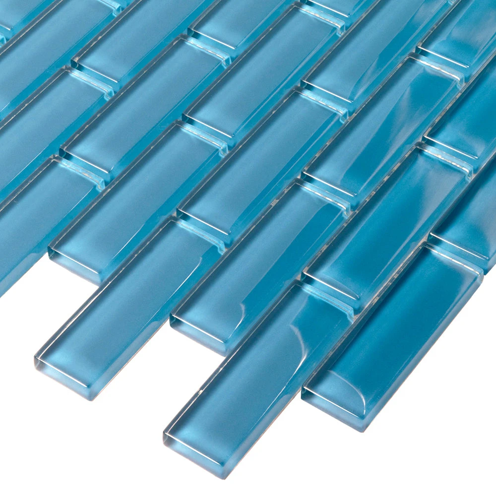 Sky Blue Glass Brick Tile - Image 6