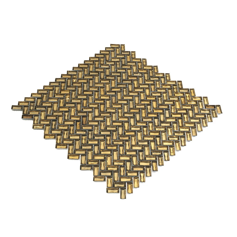 Gold Herringbone Mosaic Tile - Image 7