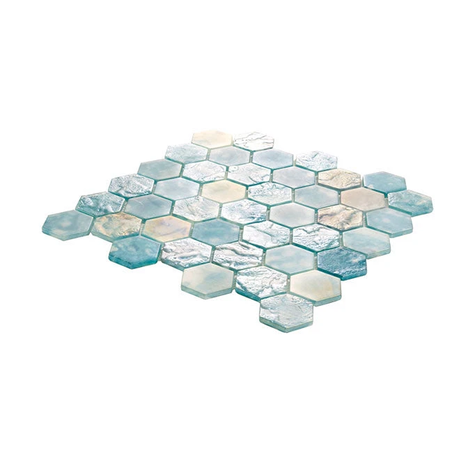 Coastal Dreams Hexagon Glass Mosaic Tile - Image 8