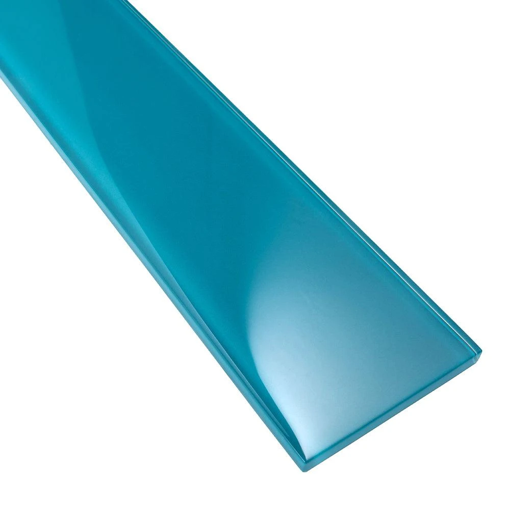 Glacier Laguna Blue 3X12 Polished Glass Tile - Image 7