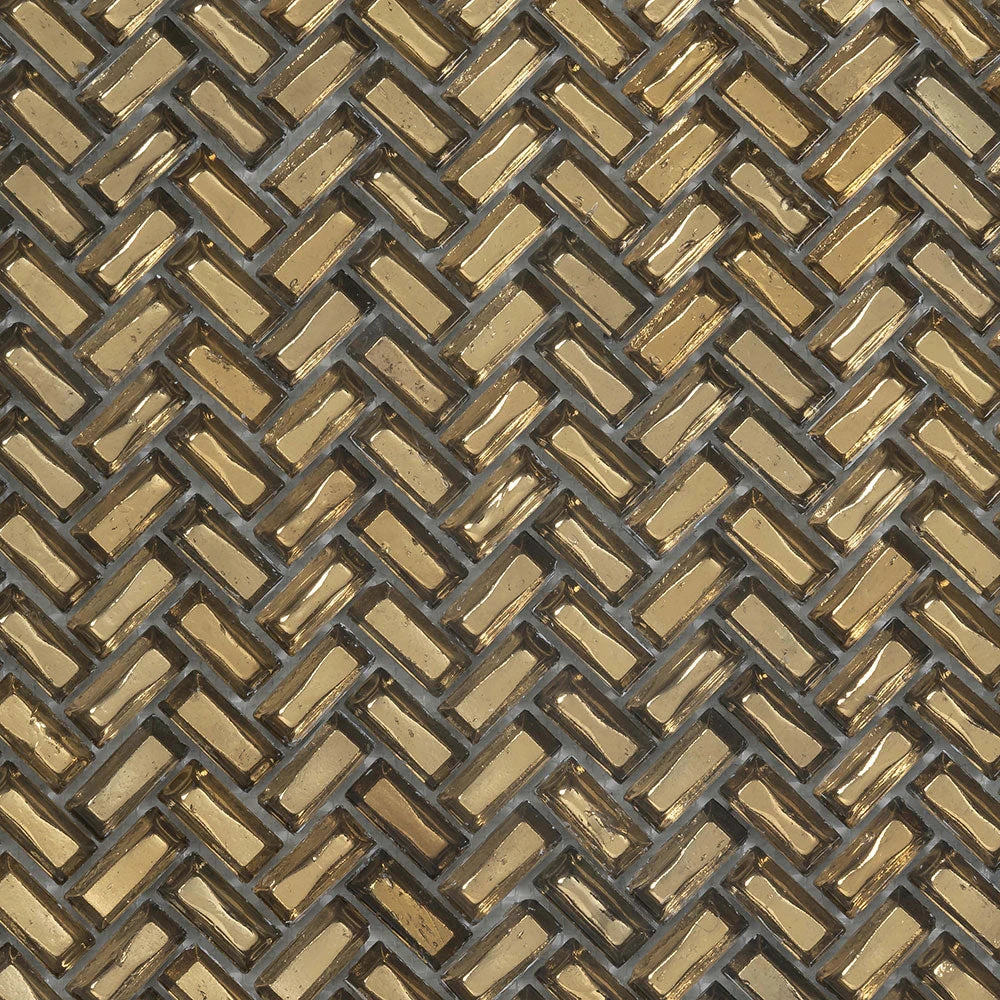 Gold Herringbone Mosaic Tile - Image 4