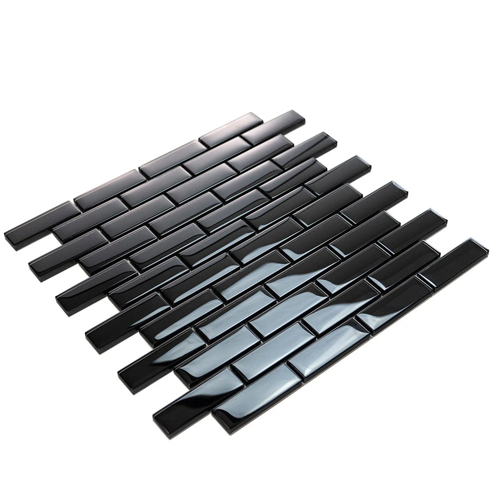 Obsidian Black Glass Brick Tile - Image 7