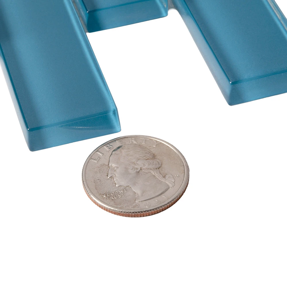 Sky Blue Glass Brick Tile - Image 3