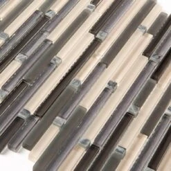 Waterfall Grafitti Glass & Marble Mosaic Tile