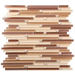 Waterfall Rock Glass & Marble Mosaic Tile