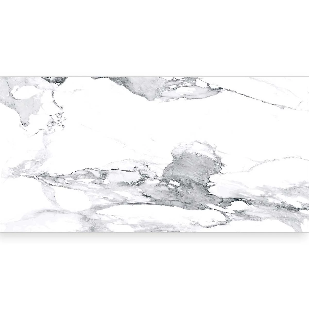 Rectangle Crash Blanco 24x48 Polished