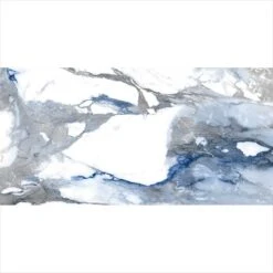 Rectangle Crash Blue 24x48 Matte