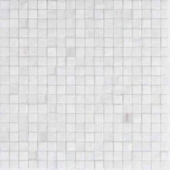 Ashy White Square Glass Pool Tile