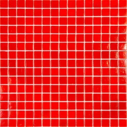 Cayenne Pepper Red Squares Glass Pool Tile