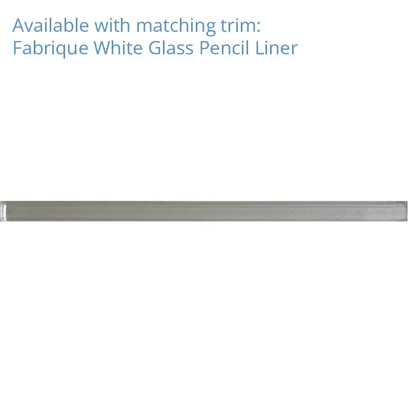 Fabrique White Linear Glass Mosaic Tile - Image 10