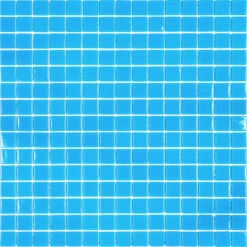 Hawaiian Blue Squares Glass Pool Tile