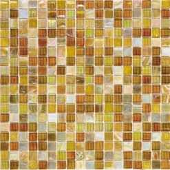 Mixed Glistening Gold Glass Tile