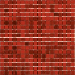 Mixed Red Squares Glass Pool Tile