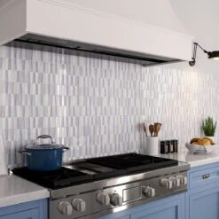 Moongrey Triangle Glass Mosaic Tile