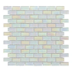 Neptune White 1X2 Glass Brick Tile