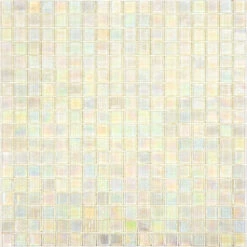 Pearlescent Clear Squares Glass Tile