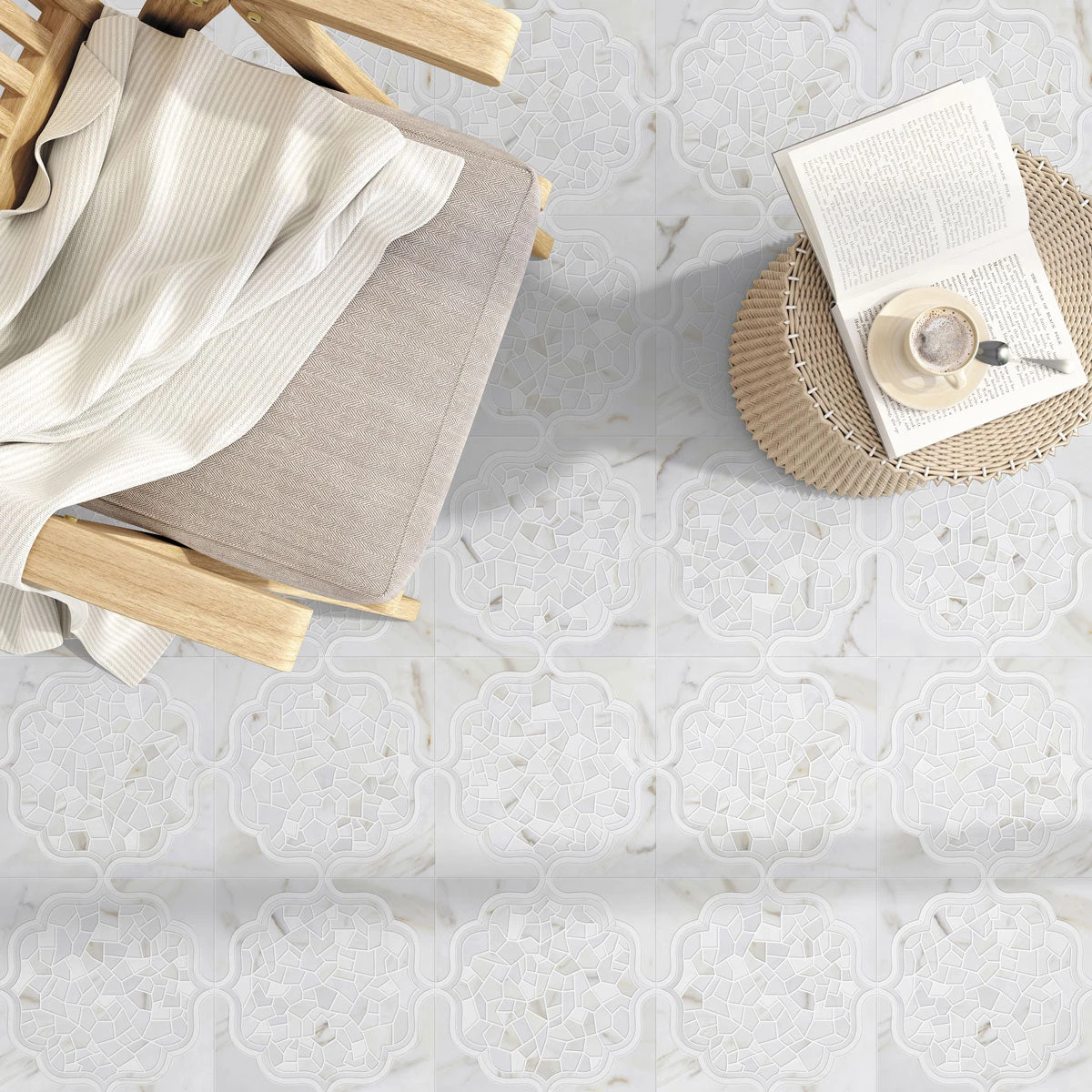 Santorini Medallion White - Image 4