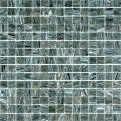 Shimmery Mountain Rock Mixed Squares Glass Pool Tile