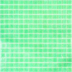 Speckled Lime Green Squares Glass Pool Tile