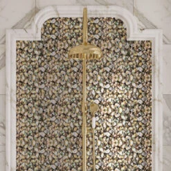 Mother Of Pearl Wild Triangle Mosaic Tile