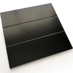 Black 4x12 Matte Ceramic Subway Wall Tile