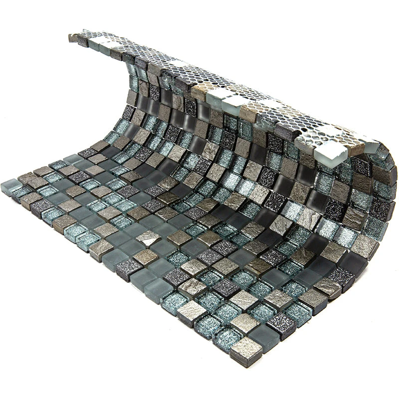 Eclectic Quartz Micro Square Mosaic Tile - Image 4