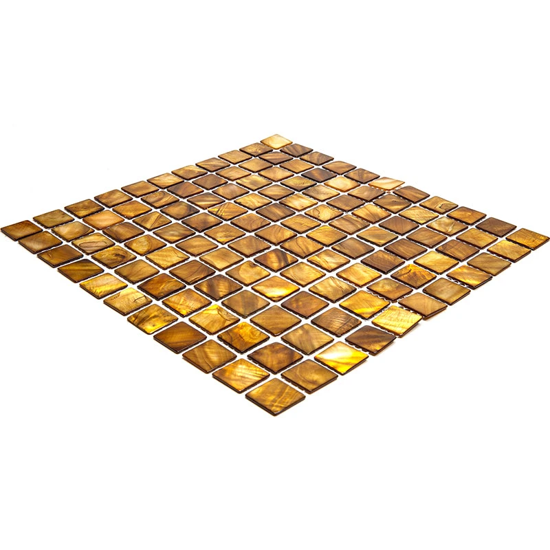 Gold Mother Of Pearl 1" Square Mosaic Tile - Image 6