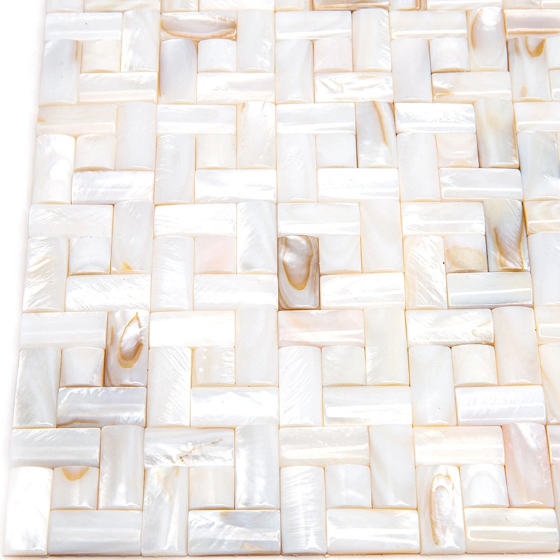 3D Weave Mother Of Pearl Mosaic Tile - Image 4
