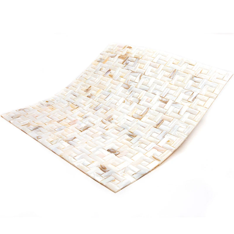 3D Weave Mother Of Pearl Mosaic Tile - Image 5