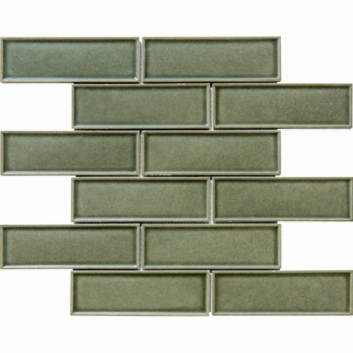 2x6 Dimension Sage Green Brick