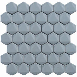 2 Inch 3D Pale Gray Honeycomb Hex