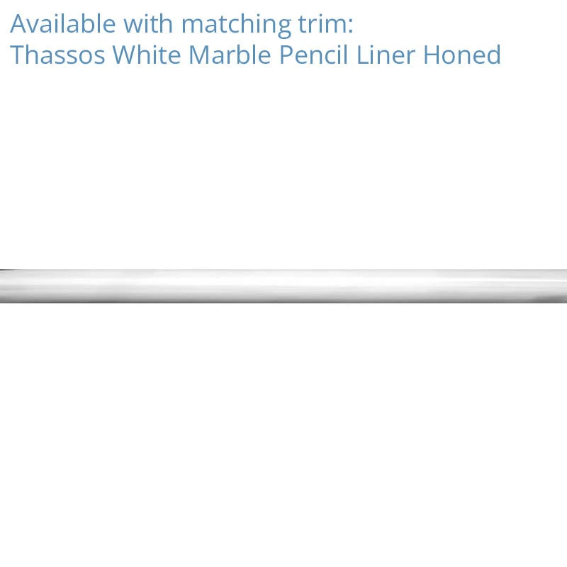 10 Inch Thassos White Marble Hexagon Tile - Image 9