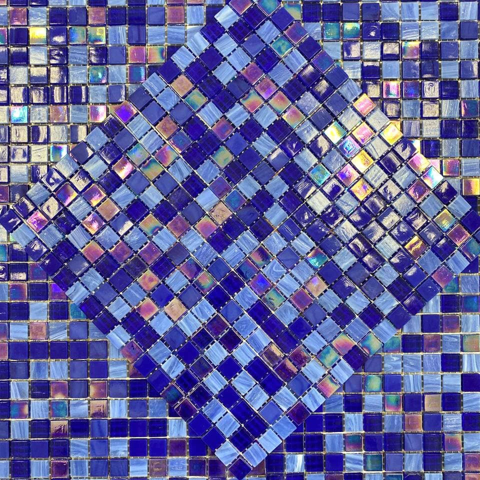 Underwater Oasis Mixed Squares Glass Tile - Image 2