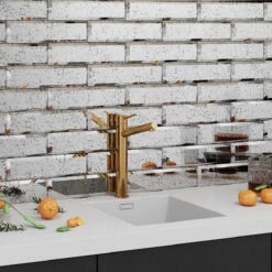 3x12 Beveled Antique Mirror Glass Subway Tile