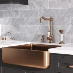 Bardiglio 4X12 Honed Marble Tile