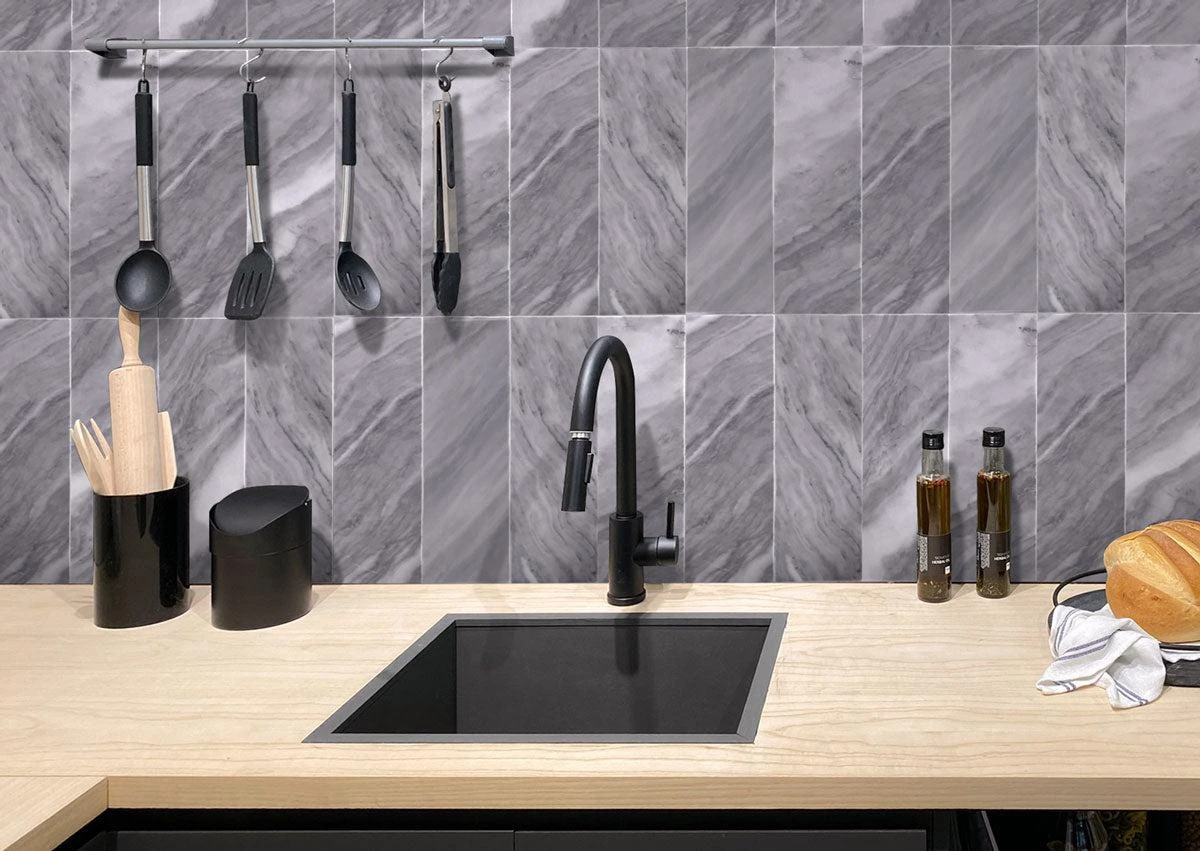 Bardiglio 4X12 Polished Marble Tile - Image 5