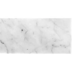 Bianco Carrara 3X6 Honed Marble Tile