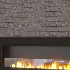 Black Gator Etched Subway Marble Tile