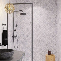Calacatta Lantern Marble Mosaic Tile