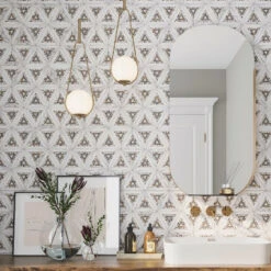 Calacatta & Terrazzo Kaleidoscope Star Marble Mosaic Tile