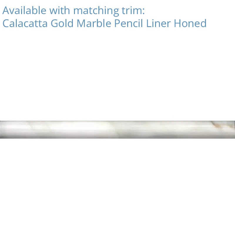 1" Calacatta Gold Hexagon Mosaic Tile Honed - Image 4