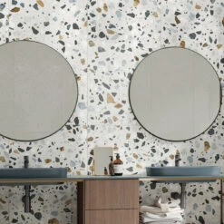 Cape White And Blue Terrazzo