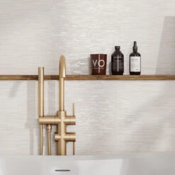 Chambray Beige Thread Porcelain Tile 24x48