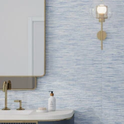 Chambray Blue Thread Porcelain Tile 24x48